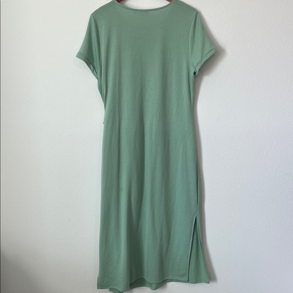 WONDERLY Green Midi Dress with Side Bow - Picture 4 of 4